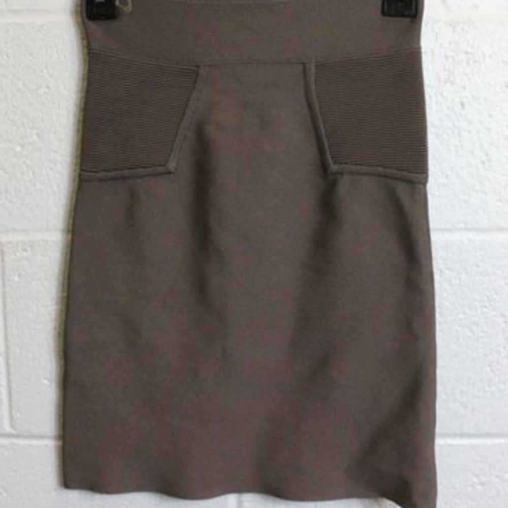 Bcbgmaxazria pencil skirt mocha